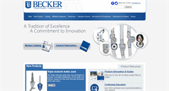Desktop Screenshot of beckerorthopedic.com