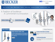 Tablet Screenshot of beckerorthopedic.com